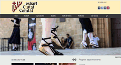 Desktop Screenshot of esbartciutatcomtal.cat